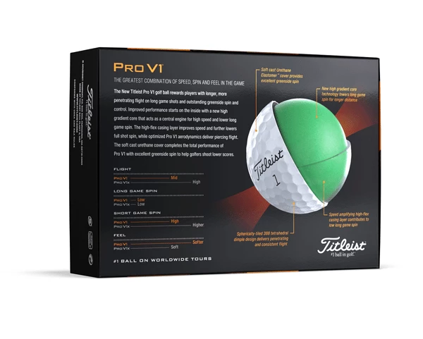 TITLEIST 2023 PRO V1 GOLF BALL WHITE 4 TITLEIST 2023 PRO V1 GOLF BALL WHITE - Image 2