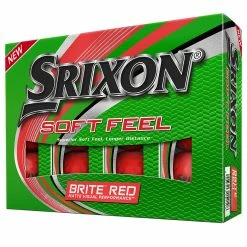 SRIXON SOFT FEEL GOLF BALLS 2022 -GOIF SHOP SF12 Package Brite Red Lrg