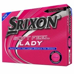 SRIXON SOFT FEEL LADY GOLF BALLS 2022 SOFT WHITE / PASSION PINK -GOIF SHOP SFL7 Package Passion Pink Lrg 2