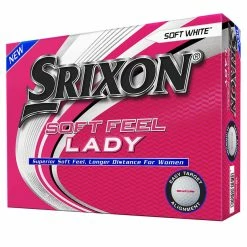 SRIXON SOFT FEEL LADY GOLF BALLS 2022 SOFT WHITE / PASSION PINK -GOIF SHOP SFL7 Package Soft White Lrg
