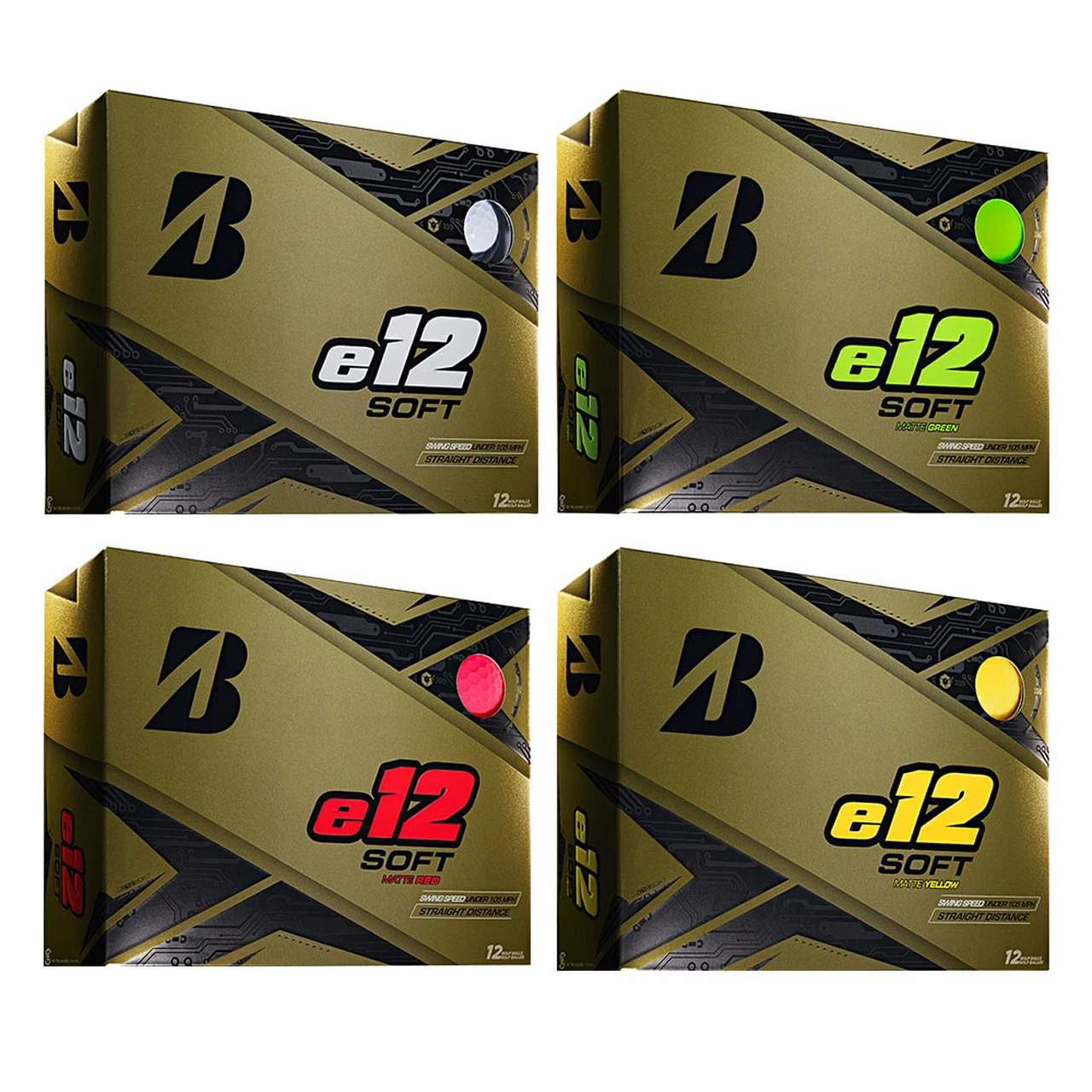 BRIDGESTONE E12 SOFT GOLF BALLS 3 BRIDGESTONE E12 SOFT GOLF BALLS