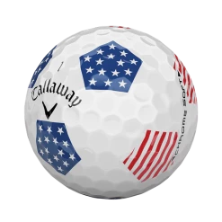 CALLAWAY CHROME SOFT TRUVIS STARS AND STRIPES GOLF BALL -GOIF SHOP balls 2018 chrome soft truvis stars stripes 2 3