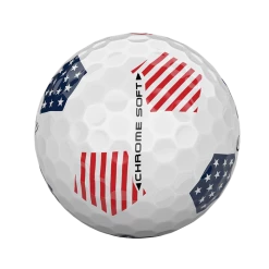 CALLAWAY CHROME SOFT TRUVIS STARS AND STRIPES GOLF BALL -GOIF SHOP balls 2018 chrome soft truvis stars stripes 2 5