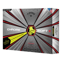 CALLAWAY CHROME SOFT X TRUVIS GOLF BALL -GOIF SHOP balls 2018 chrome soft x truvis yellow 1446 1