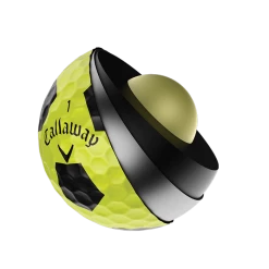 CALLAWAY CHROME SOFT X TRUVIS GOLF BALL -GOIF SHOP balls 2018 chrome soft x truvis yellow 1446 3