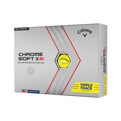 CALLAWAY 2022 CHROME SOFT X LS TRIPLE TRACK GOLF BALLS -GOIF SHOP balls 2022 chrome soft x ls triple track yellow 1446 1