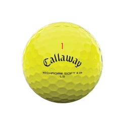 CALLAWAY 2022 CHROME SOFT X LS TRIPLE TRACK GOLF BALLS -GOIF SHOP balls 2022 chrome soft x ls triple track yellow 1446 3
