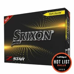 SRIXON Z-STAR GOLF BALLS 2022 PURE WHITE / TOUR YELLOW -GOIF SHOP zstar 7 tour yellow hot list 2022