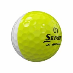 SRIXON Z-STAR DIVIDE GOLF BALLS 2022 WHITE / TOUR YELLOW -GOIF SHOP zstar divide yw v6 lrg